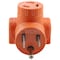 Ac Works Plug Adapter, L6-30R, 6-50P, L6-30P, 6-50P, 0 ft., Orange AD650L630 - alternate 1